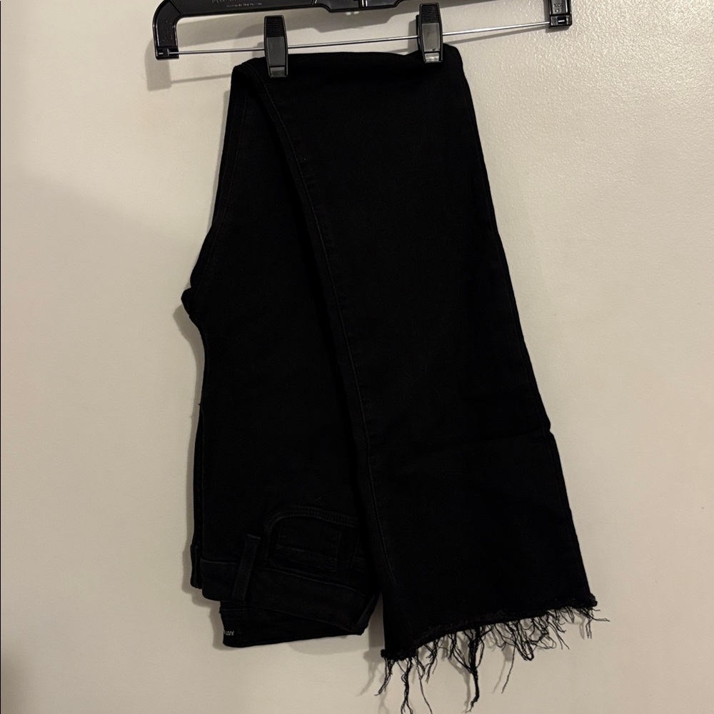 Just Black Black Denim Flare Jeans 26 - Picture 5 of 7